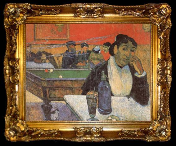 framed  Paul Gauguin Night Cafe in Arles, ta009-2